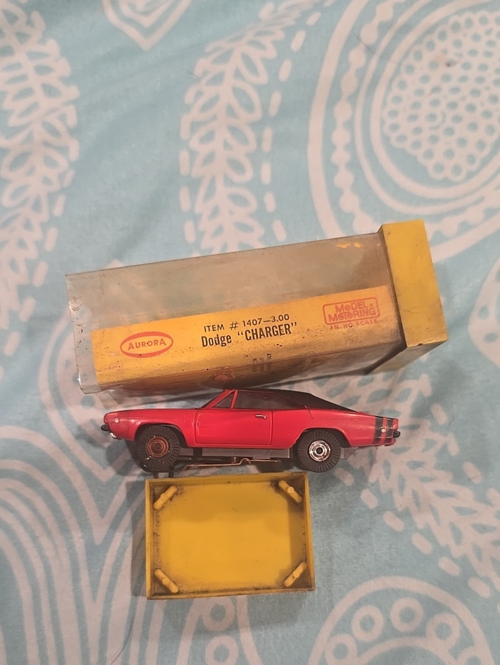 1966 Vintage Aurora Slot Dodge Charger Car